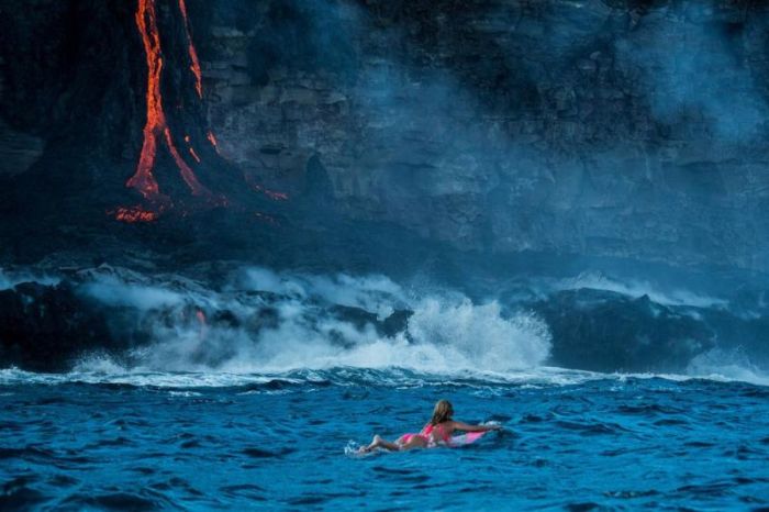 Kilauea volcano. Hawaiian Islands, United States