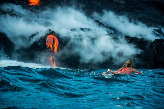 Kilauea volcano. Hawaiian Islands, United States