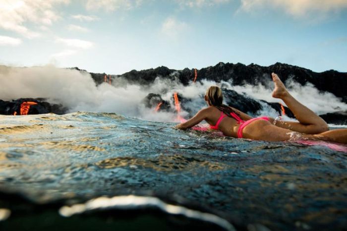 Kilauea volcano. Hawaiian Islands, United States