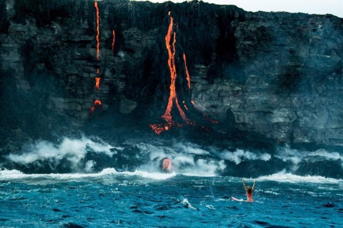 Kilauea volcano. Hawaiian Islands, United States