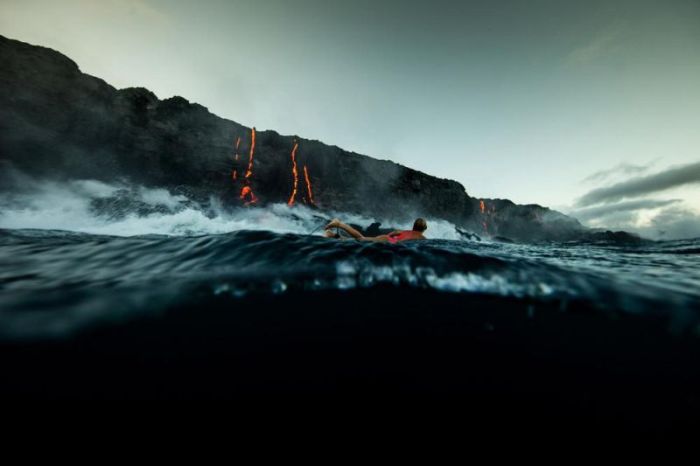 Kilauea volcano. Hawaiian Islands, United States