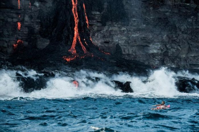 Kilauea volcano. Hawaiian Islands, United States