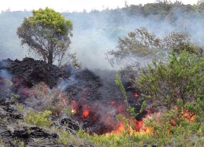 Kilauea volcano. Hawaiian Islands, United States