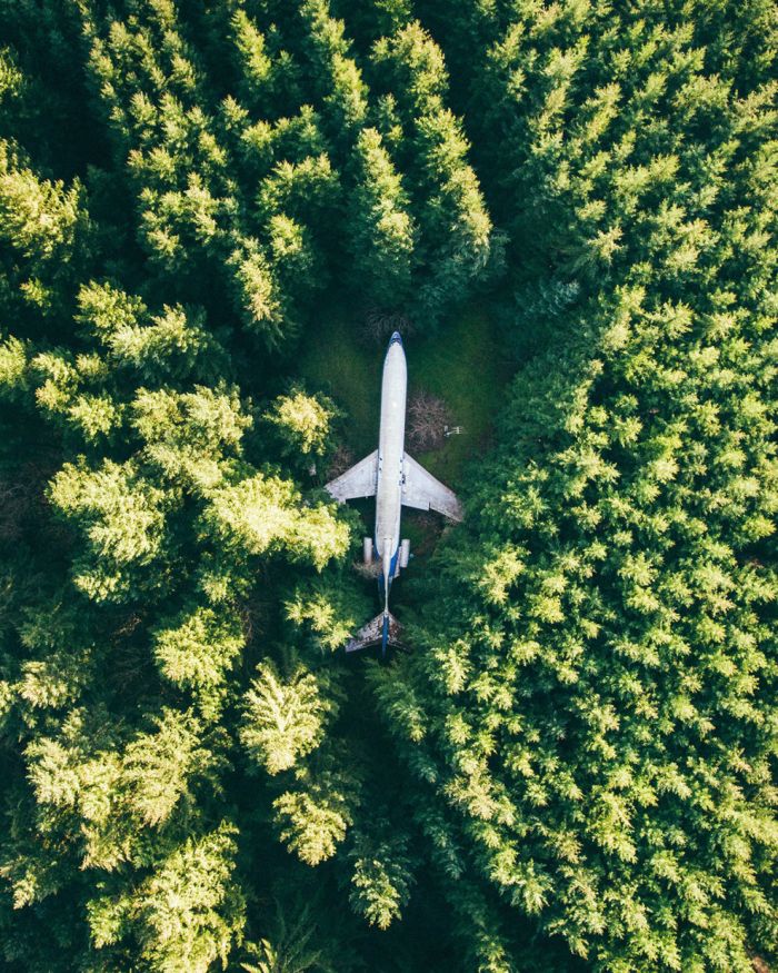 bird's-eye view aerial landscape photography