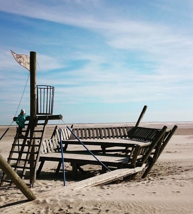 The Halligen islands, North Frisian Islands, Nordfriesland, Germany