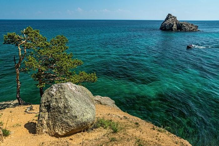 Peschanaya bay, Khuzhirskiy, Irkutsk Oblast, Russia