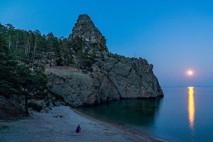 Peschanaya bay, Khuzhirskiy, Irkutsk Oblast, Russia