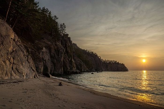 Peschanaya bay, Khuzhirskiy, Irkutsk Oblast, Russia