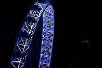 World & Travel: Bird's-eye view of London at night, United Kingdom