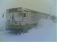 World & Travel: Transport in winter, Norilsk, Krasnoyarsk Krai, Russia