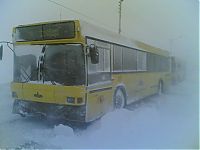 World & Travel: Transport in winter, Norilsk, Krasnoyarsk Krai, Russia