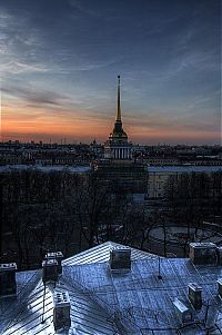 World & Travel: Morning in St. Petersburg, Russia