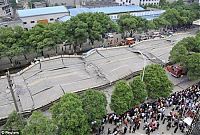 World & Travel: Collapsed highway, Hunan, China