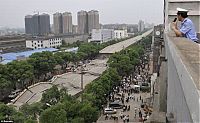 World & Travel: Collapsed highway, Hunan, China