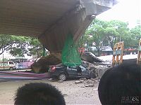 World & Travel: Collapsed highway, Hunan, China