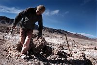 World & Travel: Extraction of salt somewhere, South America