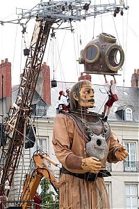 Trek.Today search results: Gigantic stage with huge puppets, Nantes, France