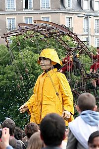 Trek.Today search results: Gigantic stage with huge puppets, Nantes, France