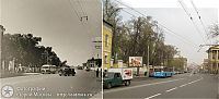 World & Travel: History: then and now, Moscow, Russia