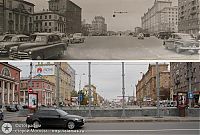 World & Travel: History: then and now, Moscow, Russia