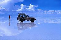 Trek.Today search results: The largest mirror in the world, salt field, Bolivia