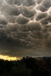 World & Travel: clouds formation