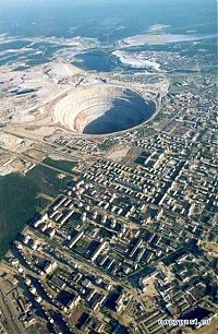 World & Travel: Volcanic pipe, Yakutia, Russia