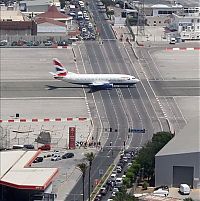 World & Travel: Gibraltar airport, Iberian Peninsula