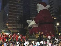 Trek.Today search results: Santa on fire, Santa-Katarina, Southern Brazil