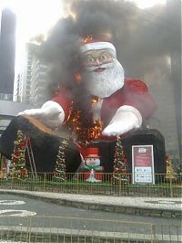 Trek.Today search results: Santa on fire, Santa-Katarina, Southern Brazil