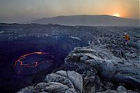 World & Travel: Lava lake in Ethiopia