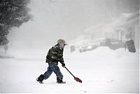 World & Travel: America snowstorm, Untied States