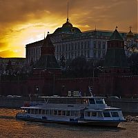 World & Travel: Moscow at night, Russia