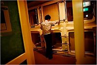 World & Travel: Atsushi Nakanishi, 40 years, jobless after crisis, Capsule Hotel Shinjuku 510, Tokyo, Japan
