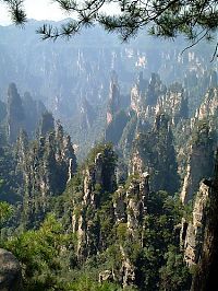 World & Travel: Zhangjiajie National Park, Ulinyuanya peak, Dayong town, Mt. Kunlun, Village of Yellow Lion, China
