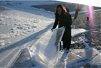 Trek.Today search results: Mississippi frozen river, United States