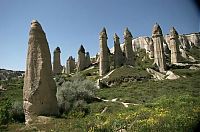 World & Travel: High phallic geology, Valley of Love (Valley Phallus), small town of Göreme, Cappadocia, Turkey