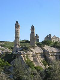 World & Travel: High phallic geology, Valley of Love (Valley Phallus), small town of Göreme, Cappadocia, Turkey