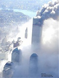 World & Travel: History: Collapse of the World Trade Center, September 11, 2001, Lower Manhattan, New York City, United States