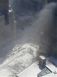 World & Travel: History: Collapse of the World Trade Center, September 11, 2001, Lower Manhattan, New York City, United States