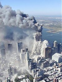 World & Travel: History: Collapse of the World Trade Center, September 11, 2001, Lower Manhattan, New York City, United States