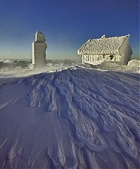 Trek.Today search results: Meteorological station, Krkonoše Giant Mountains, Sněžka, Czech Republic