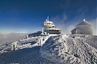 World & Travel: Meteorological station, Krkonoše Giant Mountains, Sněžka, Czech Republic