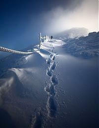 World & Travel: Meteorological station, Krkonoše Giant Mountains, Sněžka, Czech Republic