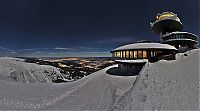 Trek.Today search results: Meteorological station, Krkonoše Giant Mountains, Sněžka, Czech Republic