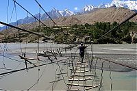 World & Travel: Hussaini Hanging Bridge, Pakistan