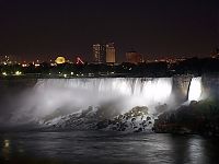 Trek.Today search results: Night view of Niagara Falls, Canada, United States