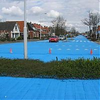 World & Travel: The Blue Road in Netherlands, by Henk Hofstra