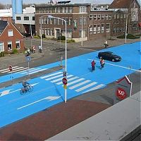 World & Travel: The Blue Road in Netherlands, by Henk Hofstra