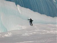 Trek.Today search results: Blue ice from frozen waves, Antarctica